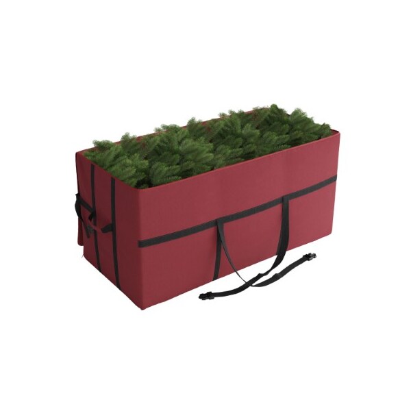 Hastings Home Hastings Home Christmas Tree Storage Bag for 7.5-feet Artificial Trees/Decorations (Burgundy, Canvas) 272590HNJ - main